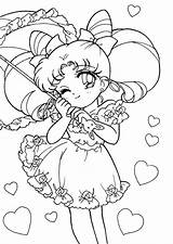 Moon Sailor Chibiusa sketch template