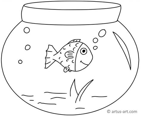 fish tank coloring page   artus art