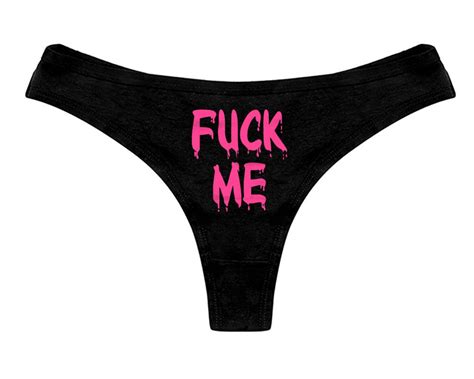Fuck Me Panties Funny Sexy Slutty Naughty Bachelorette Party Etsy