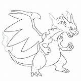 Coloring Pages Mewtwo Charizard Mega Getdrawings sketch template