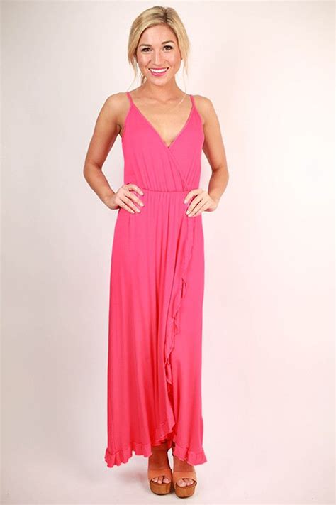 Beautiful Details Maxi Dress In Hot Pink Dresses Comfy