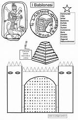 Babilonesi Ishtar Hammurabi Giochiecolori Insegnare Elementare Classe Quarta Lapbook Antica Attività Ziqqurat Tempo Mesopotamia Babilonese Egitto Sociali Scienze Insegnamento Geografia sketch template