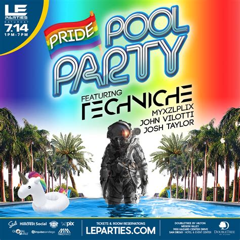Techniche Pride Pool Party Le Parties