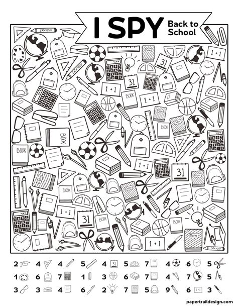 ispy printable pages printable word searches