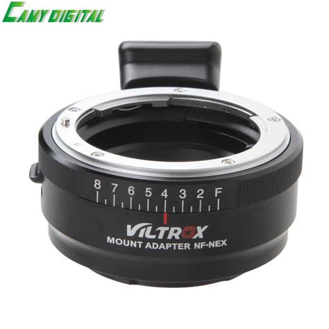 Viltrox Nf Nex Lens Adapter W Tripod Mount Aperture Ring For Nikon F