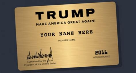 trump sells  gold executive membership cards   prove  hate muslims