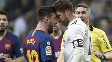 el clasico real madrid  barcelona fights fouls red cards  ready  action