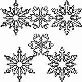 Snowflake Flocon Neige Coloriage sketch template