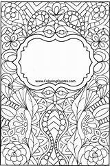Binder Covers Coloriage Hojas Cahier Coloriages Couvertures Colorier Blanc Carpetas Mandalas école Libretas Cubiertas Astuces Mouton Shadows sketch template