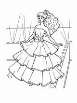 Kolorowanki Lalka Noel Flamenco Druku Kleid Ligne Magia Moda Ancenscp sketch template