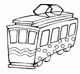 Tram Tramway Stampare Dibujo Acolore Tranvía Coloriages Treni sketch template