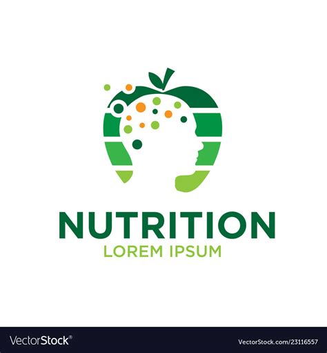 mind nutrition logo designs royalty  vector image