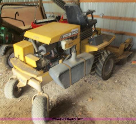 hustler 3400 riding lawn mower no reserve auction on