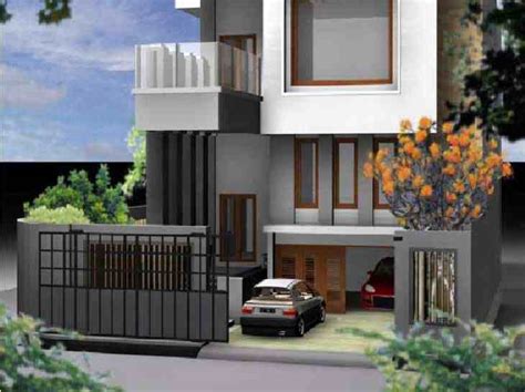 garasi mobil rumah minimalis modern eksterior rumah
