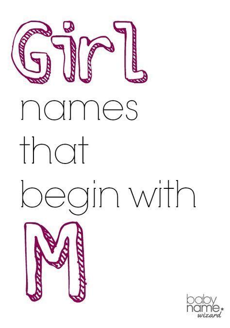 girl names starting with m that includes meanings origins popularity