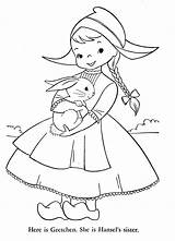 Coloring Holland Pages Finland Girl Vintage Rabbit Embroidery Qisforquilter Book Books Para Sheets Designs Children Printable Colouring Dutch 1101 1954 sketch template