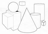 Formen Geometrische Malvorlage Ausmalbild sketch template