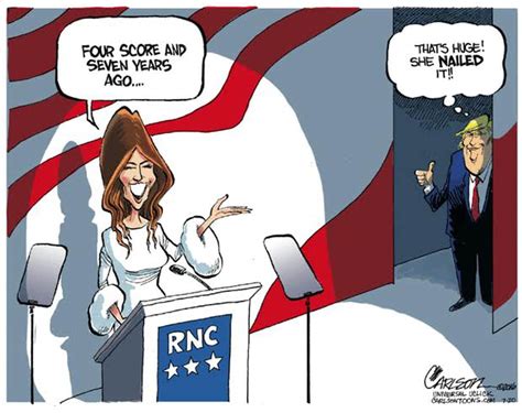 the best cartoons ridiculing the gop convention — and melania trump s