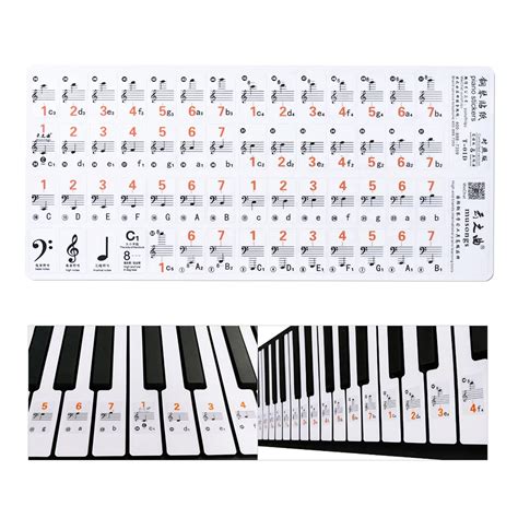 piano  keys chart tewspad