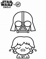 Coloring Star Wars Sheets May Fourth Family Nerdy Fashionably Emoji Fashionablynerdy sketch template