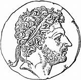 Perseus Tetradrachm Clipart Cliparts Drawing Greek Library Face Etc Large sketch template