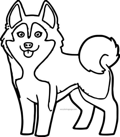 easy husky coloring pages coloring pages