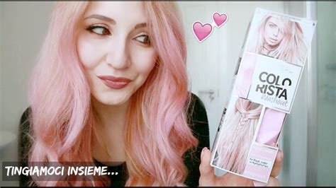 loreal colorista washout pinkhair review sarapinkberry youtube