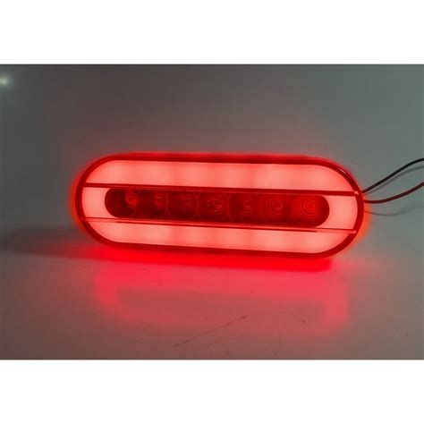 red oval led light stop tail indicator  neon ring