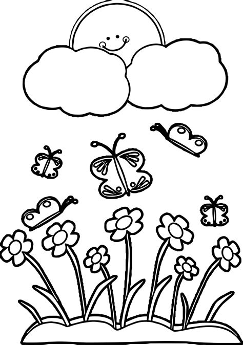 nice spring coloring page spring coloring pages coloring pages