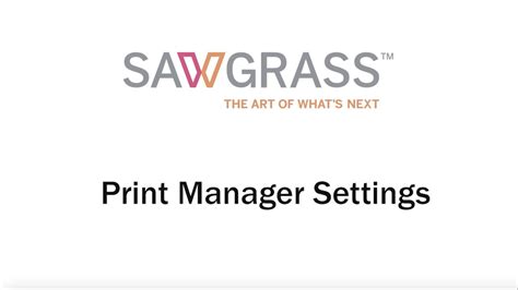 print manager settings youtube