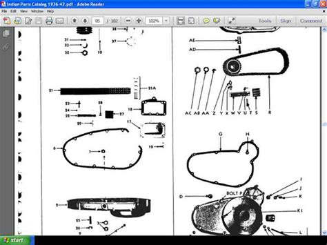 indian motorcycle parts manual pgs  part etsy australia