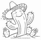 Coloring Pages Mayo Cactus Cinco Desert Print Plants Dancing Printable Tuesday Color Getdrawings Guys Draw Another Had These Just Getcolorings sketch template