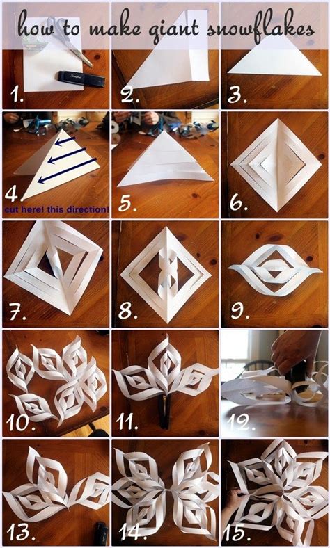 How To Make Giant Paper Snowflakes Step By Step Photo Tutorial – Artofit