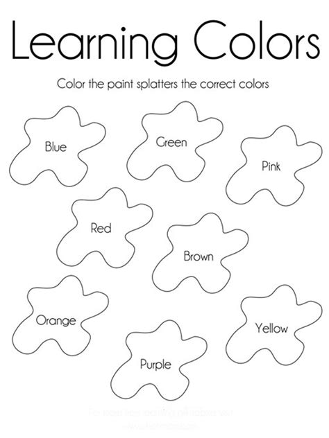 printable learning coloring pages  kids