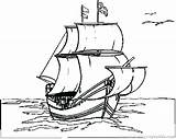 Mayflower Coloring Ship Drawing Pages Getdrawings Printable Getcolorings Color sketch template