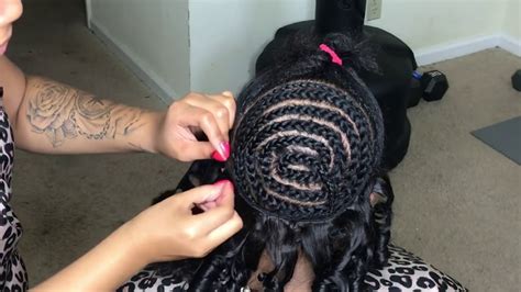 Very Detailed Tutorial Sew In With Feed Ins Braids And Curls Ft Addcolo