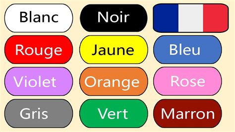 colors  french colores en frances learn french