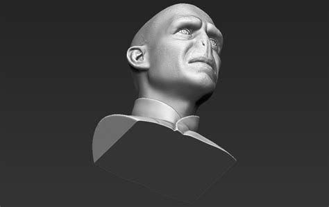 3d Printed Lord Voldemort Bust 3d Printing Ready Stl Obj By