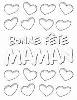 Coloriage Maman Coloriages Coeurs Fete Meres sketch template