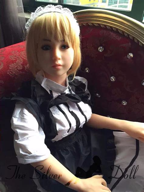 wm dolls 140cm lyla blonde housemaid cosplay the silver doll