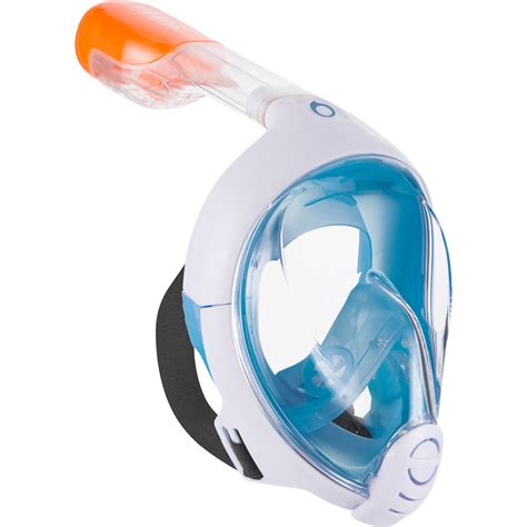 masque de snorkeling en surface easybreath bleu subea decathlon