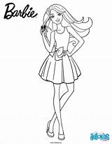 Coloring Barbie Pages Print Toddlers sketch template