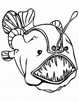 Fish Creatures Angler Monsters Clipartbest Viper Getdrawings Enormous sketch template