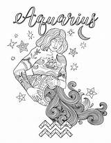 Aquarius Sagittarius Signs Malvorlagen Sternzeichen Wassermann Verseau Erwachsene Pisces Horoscope Schablonen Horoskop Malerei Sterne Verschiedenes sketch template
