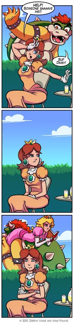 I M Not Sure What I Like More Daisy S Reaction Or Peach S