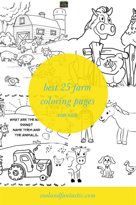 farm coloring pages  kids home family style  art ideas
