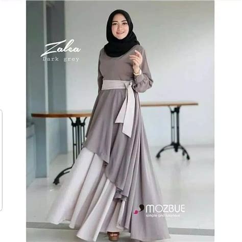 jb zalea maxy gamis longdress pr  pashmina