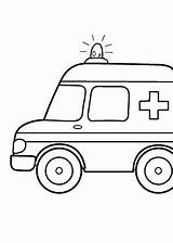Ambulance sketch template