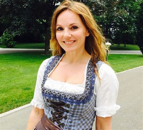 Geri Halliwell Turns Into Sexy Bavarian Beer Maid During Austrian