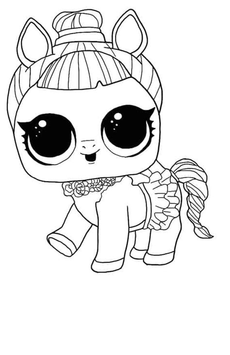 animal lol surprise colouring pages total update